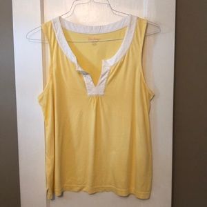 Lilly Pulitzer Yellow Cotton Tank XL